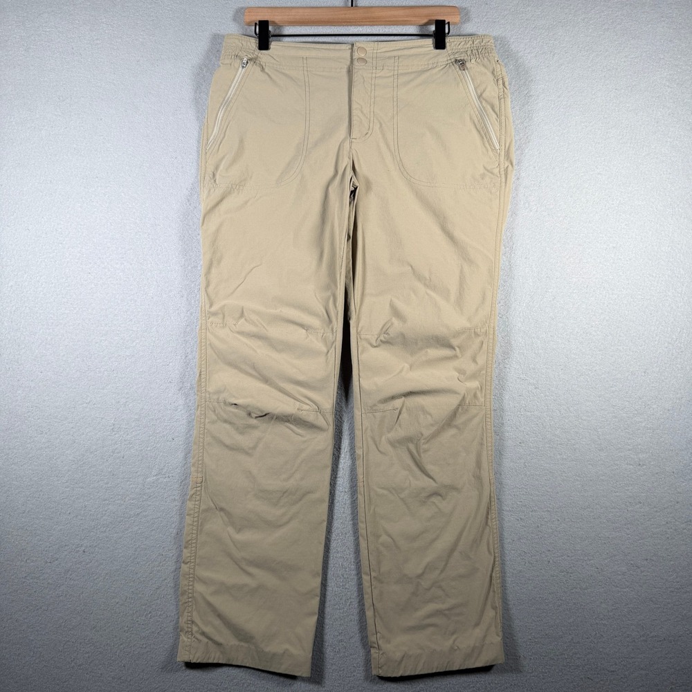 Orvis Insect Shield Women Tan Hiking Pants Straight Leg 12 3CBN 48509 S22